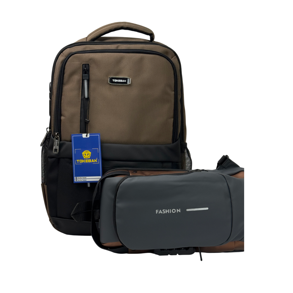 MOCHILA TOKERBAK ROMBO ARENA + MORRAL ANTIRROBO