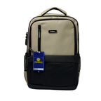 MOCHILA TOKEBAK ROMBO CREMA + MORRAL ANTIRROBO