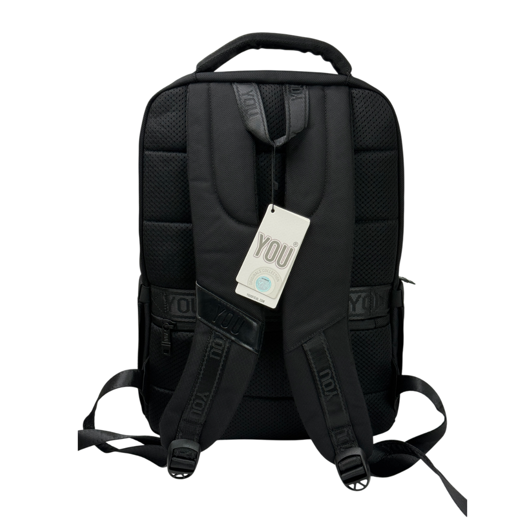 MOCHILA YOU INSPIRA NEGRO + MORRAL ANTIRROBO