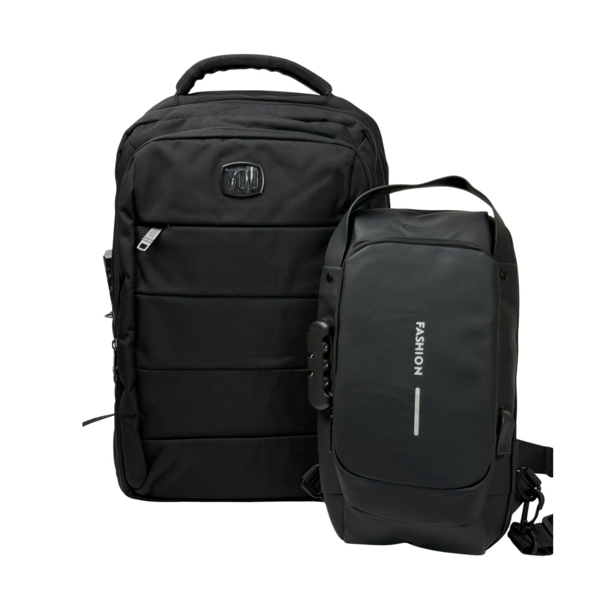 MOCHILA YOU INSPIRA NEGRO + MORRAL ANTIRROBO