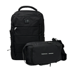 MOCHILA YOU INSPIRA NEGRO + MORRAL ANTIRROBO