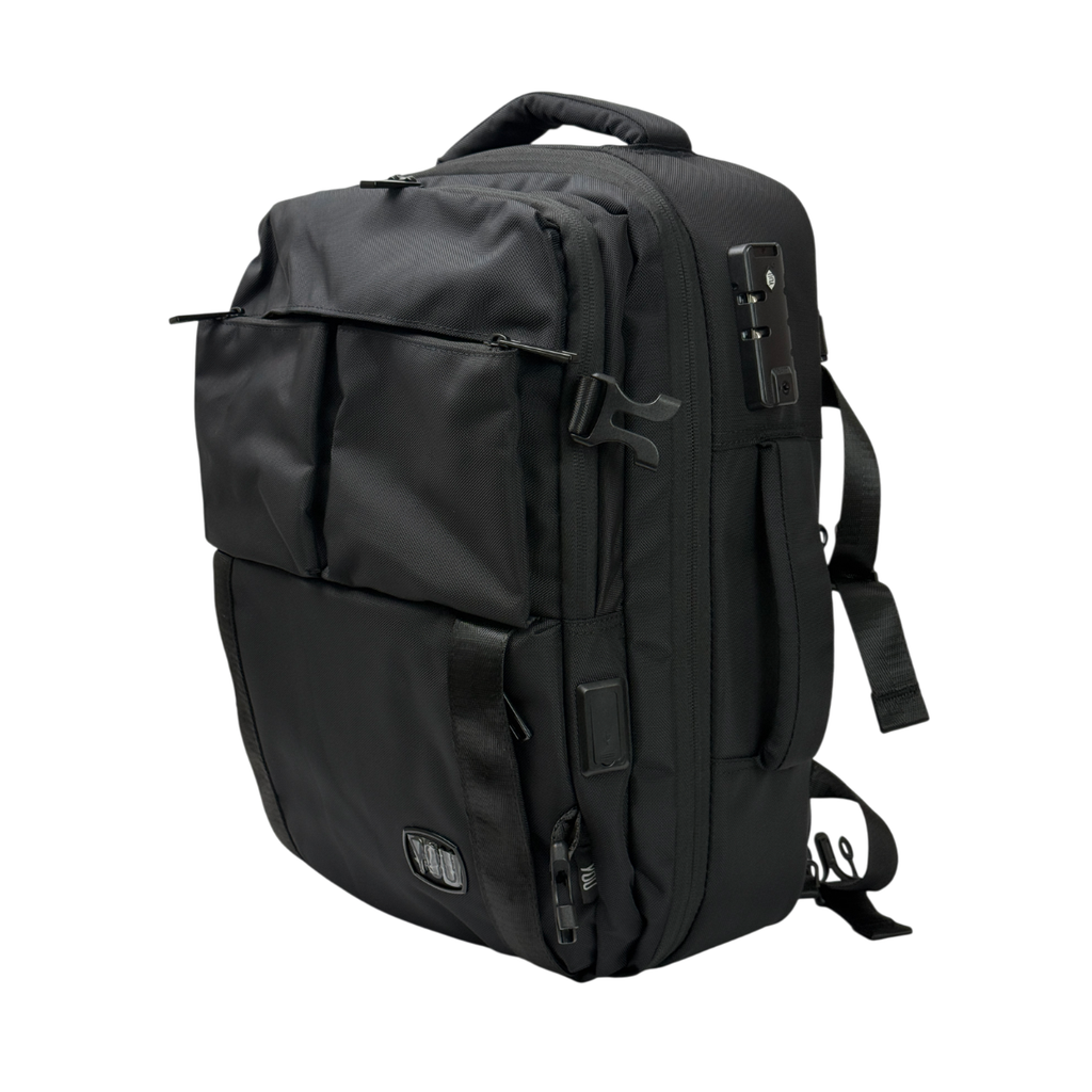 MOCHILA YOU TRAVELER NEGRA + MORRAL ANTIRROBO
