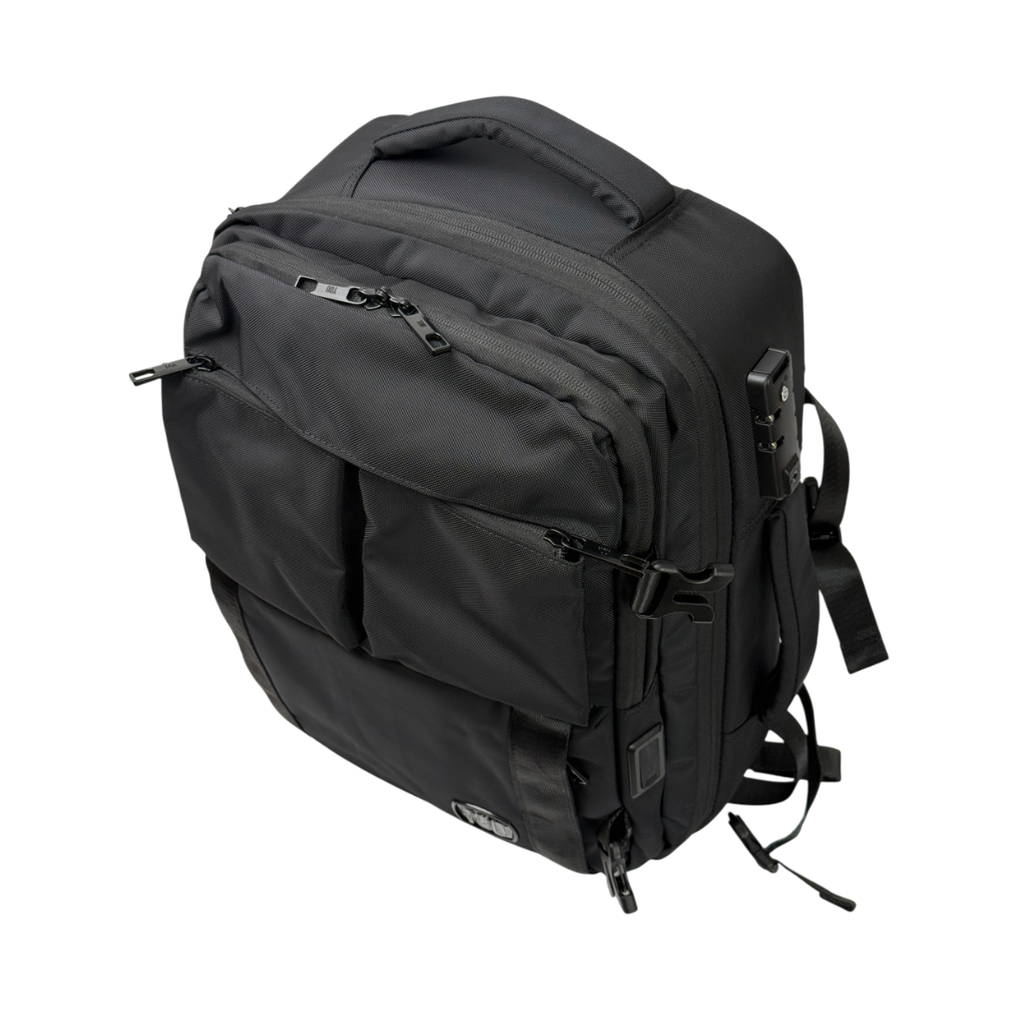 MOCHILA YOU TRAVELER NEGRA + MORRAL ANTIRROBO