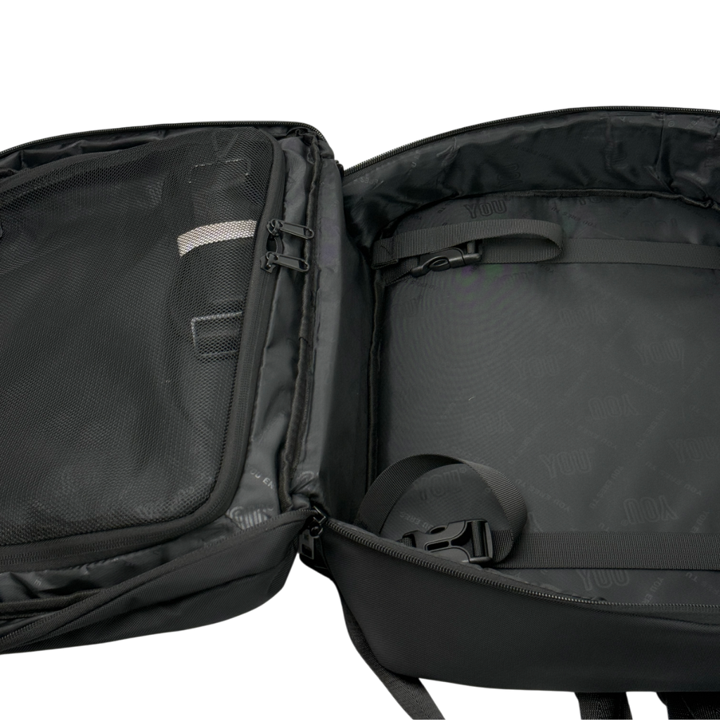 MOCHILA YOU TRAVELER NEGRA + MORRAL ANTIRROBO