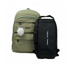 MOCHILA TOKEBAK TUKSU VERDE + MORRAL ANTIRROBO