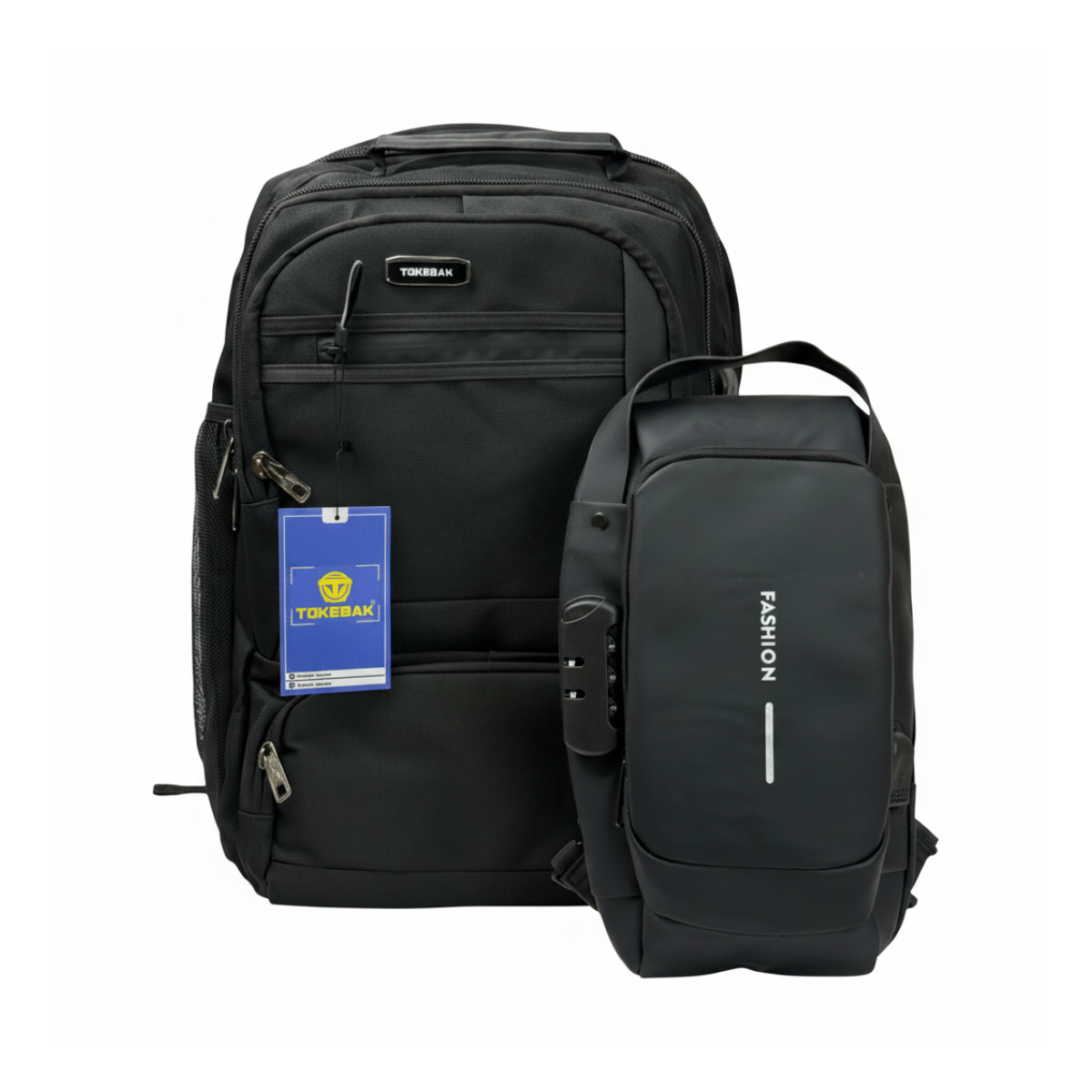 MOCHILA TOKEBAK ROTAR - NEGRA. + MORRAL ANTIRROBO