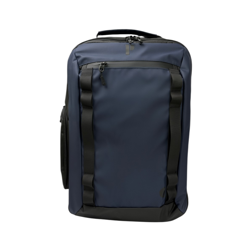 MOCHILA PORTA VIAJERA ANKARA-MCH AZUL/NEGRO + MORRAL ANTIRROBO