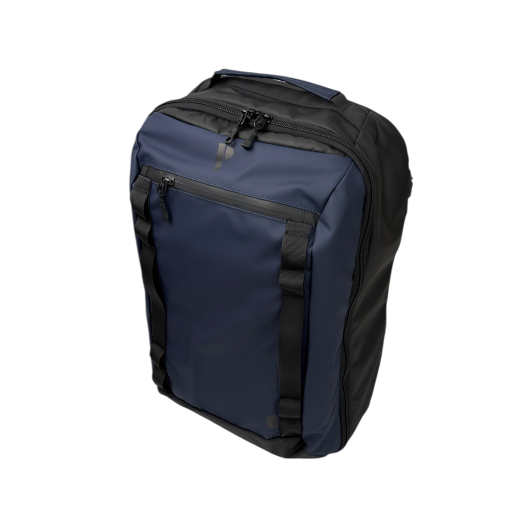 MOCHILA PORTA VIAJERA ANKARA-MCH AZUL/NEGRO + MORRAL ANTIRROBO