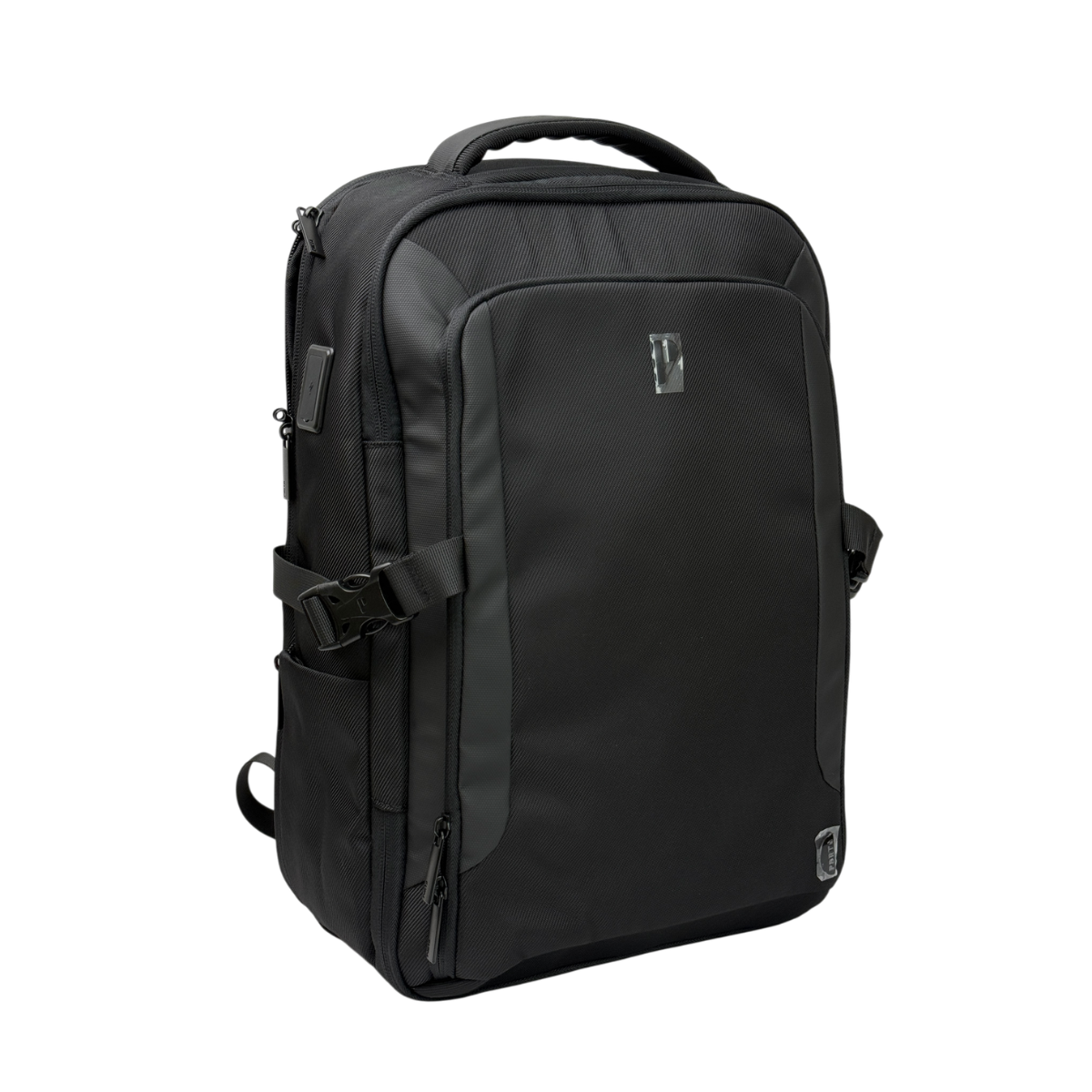 MOCHILA PORTA MUNICH NEGRO + MORRAL ANTIRROBO