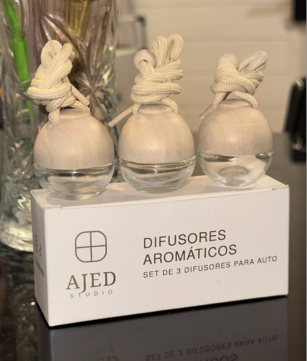 Ambientador Difusor Esfera Para Auto Set X3 360°
